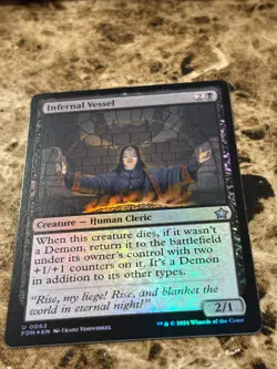 INFERNAL VESSEL Magic the Gathering MTG Foundations Foil - Image 1