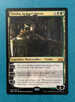 MTG LP Vraska, Golgari Queen, Guilds of Ravnica, Regular, English - Image 1