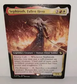 Mtg. Sephiroth, Fallen Hero. Extended Art. Commander: Final Fantasy. Pack Fresh - Image 2