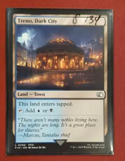 Treno, Dark City L 0290 - Final Fantasy MTG Magic The Gathering NM - Image 1