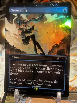 MTG | Swan Song (1591) [Secret Lair Hatsune Miku] ✨FOIL✨ - Image 2