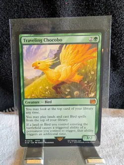 Traveling Chocobo (Regular) Non-Foil - NM Final Fantasy MTG Mythic 210 - Image 1