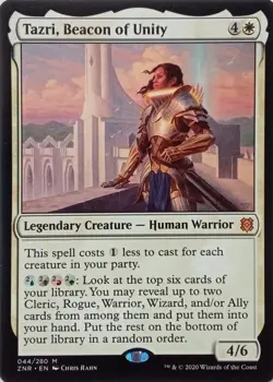 044/280 TAZRI, BEACON OF UNITY MYTHIC ZENDIKAR RISING MTG CARD - Image 1