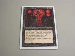 Sorceress Queen MTG Revised 3rd Edition M/NM error card, not centered margin off - Image 1
