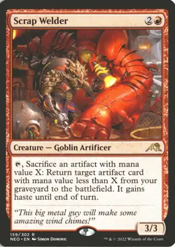 MTG Scrap Welder (159) *Non-Foil* Base Rare Kamigawa: Neon Dynasty MT/NM - Image 1