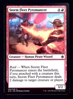 Storm Fleet Pyromancer MTG Creature Human Pirate Wizard Common Ixalan - Image 1