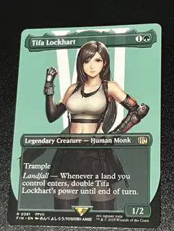 MTG FINAL FANTASY #391 Tifa Lockhart (Borderless) NM - Image 1