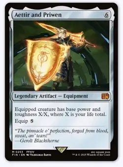 MTG Aettir and Priwen, NM English Final Fantasy Mythic Rare - Image 1