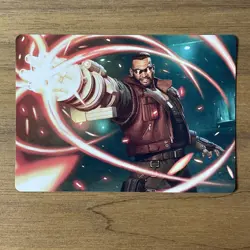 MTG Final Fantasy Art Series Barret Wallace 8/53 - Image 1