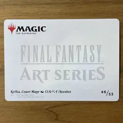 MTG Final Fantasy Art Series Kefka, Court Mage Gold Stamped 46/53 - Image 2