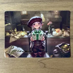 MTG Final Fantasy Art Series Tataru Taru Gold Signature Stamped 25/53 - Image 1