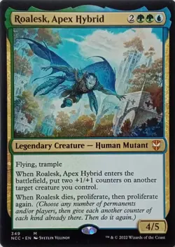 349 ROALESK, APEX HYBRID MYTHIC STREETS OF NEW CAPENNA COMMANDER MTG CARD - Image 1