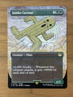 MTG Final Fantasy - Jumbo Cactuar - R 0343 Borderless - Image 1