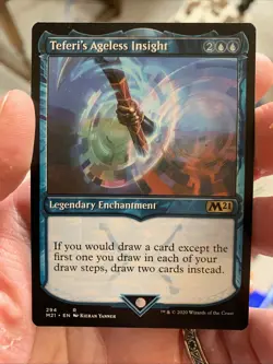 1x SHOWCASE TEFERI'S AGELESS INSIGHT - M21 - MTG - Magic the Gathering - Image 1
