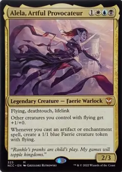325 ALELA, ARTFUL PROVOCATEUR MYTHIC STREETS OF NEW CAPENNA COMMANDER MTG CARD - Image 1