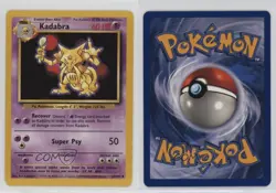 Kadabra Pokemon Base Set #32 1999 0kb5 - Image 3