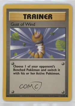 Gust of Wind Pokemon Base Set #93 1999 0kb5 - Image 1