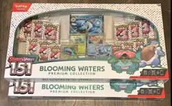 Pokemon Scarlet & Violet 151 Blooming Waters Premium Collection Box x2 Sealed - Image 1