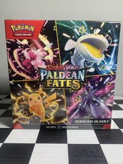 Pokemon TCG Scarlet & Violet Paldean Fates Booster Bundle Box Sealed 6 Boosters! - Image 1