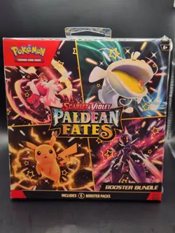 Pokemon TCG Scarlet & Violet Paldean Fates Booster Bundle Box Sealed 6 Boosters! - Image 1