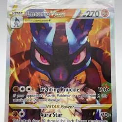 Pokemon Lucario VSTAR SWSH291 Crown Zenith Holo Black Star Promo NM SEALED - Image 2