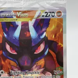 Pokemon Lucario VSTAR SWSH291 Crown Zenith Holo Black Star Promo NM SEALED - Image 5