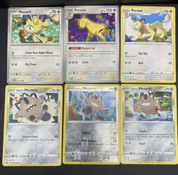 12x Pokemon Cards Meowth Persian Lot - Holo Rare Vintage Bandai Carddass TCG - Image 2