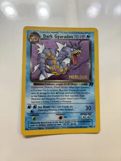 Dark Gyarados Pokemon Card Prerelease Promo 8/82 Holo WOTC TCG CCG - Image 1