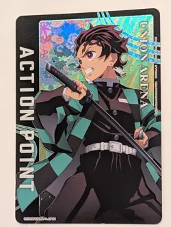 Tanjiro Kamado AP01 Foil Action Point Card Union Arena English Demon Slayer - Image 1