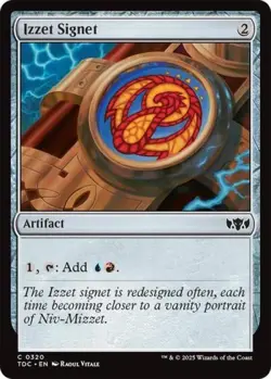 Izzet Signet - Light Play MTG Commander: Tarkir: Dragonstorm - Image 1