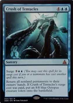 053/184 CRUSH OF TENTACLES MYTHIC OATH OF THE GATEWATCH MTG CARD - Image 1