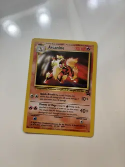 Arcanine Pokemon Card 6 Black Star Promo WOTC TCG CCG - Image 1