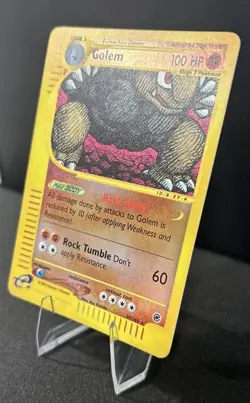 Pokemon Golem Card 14/165 Reverse Holo Rare, Expedition Base Set - Image 2