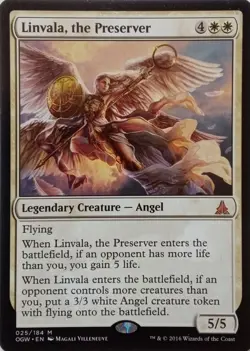 025/184 LINVALA, THE PRESERVER MYTHIC OATH OF THE GATEWATCH MTG CARD - Image 1