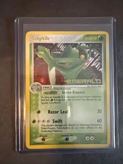 Pokemon Card EX EMERALD: SCEPTILE 10/106 Rare Stamped Reverse Holo - Excellent - Image 1