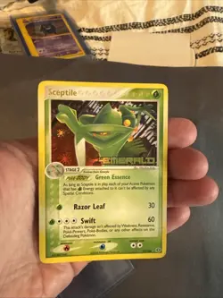 Pokemon Card EX EMERALD: SCEPTILE 10/106 Rare Stamped Reverse Holo - Excellent - Image 3