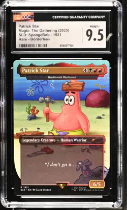 BARKTOOTH WARBEARD Secret Lair Patrick Star Spongebob CGC 9.5 MTG [Nostalgium] - Image 1