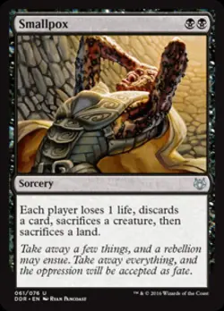 Smallpox - Medium Play MTG Duel Decks: Nissa vs Ob Nixilis - Image 1