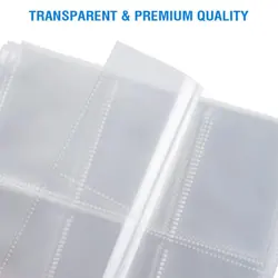 120 Pack 9 Pocket Page Protectors, Trading Card Sleeves for 3 Ring Binder, Ba... - Image 4