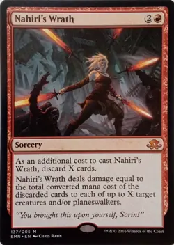 137/205 NAHIRI'S WRATH MYTHIC ELDRITCH MOON MTG CARD - Image 1