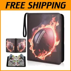 Portable 9-Pocket Trading Card Holder - Ideal for Football, MTG & Collectibles - Image 1