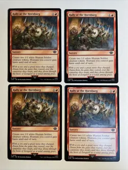 4x Mtg Lord Of The Rings Rally At The Hornburg NM Magic The Gathering - Image 1