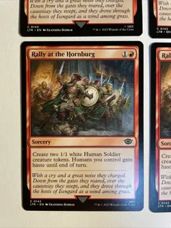 4x Mtg Lord Of The Rings Rally At The Hornburg NM Magic The Gathering - Image 2