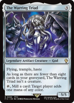 MTG Magic 1x The Warring Triad SURGE FOIL (M/NM) Commander Final Fantasy - Image 1