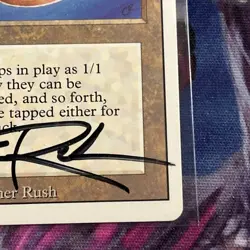 MTG **Artist Signed** Revised Kormus Bell, Christopher Rush, 1994 - Image 4