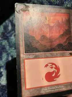 MTG Mountain Guru Land Magic the Gathering Terese Nielsen Damaged Rare - Image 5