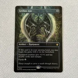 MTG Leyline Axe (Borderless) Foundations FDN Reg Rare #353 NM/MT+ **Ships Free** - Image 1