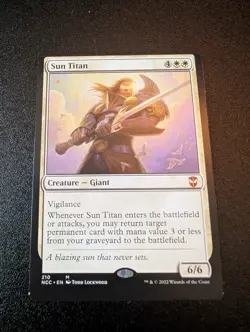 Sun Titan Misprint Miscut MTG Commander: Streets of New Capenna M NM x1 - Image 1