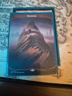 Magic the Gathering MTG Mountain (215) Unstable Light/Moderate Play - Image 1