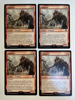 4x Mtg Lord Of The Rings Oliphaunt NM Magic The Gathering - Image 1